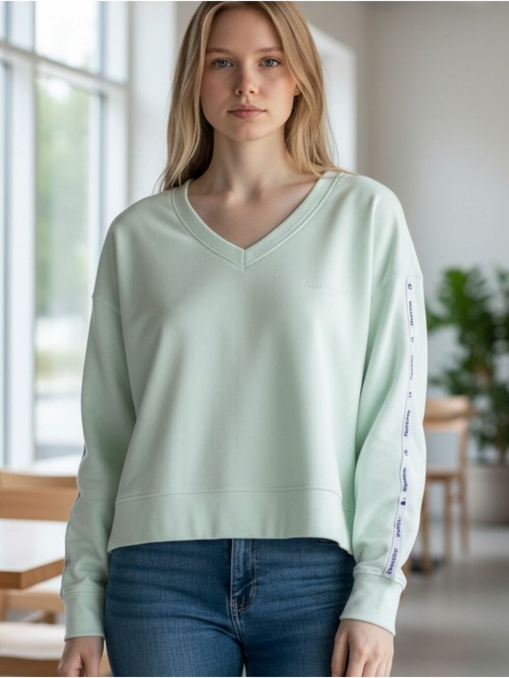 Calvin Klein Performance Crop Top Green Mint Large #SW8